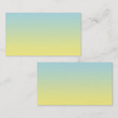Blauw- en gele ombre visitekaartje (Voorkant / Achterkant)