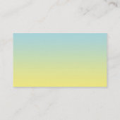 Blauw- en gele ombre visitekaartje (Achterkant)