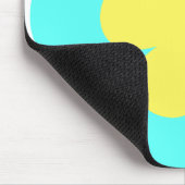 Blauw- en gele ventilator muismat (Hoek)