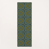 Blauw- en Gold Star Point Deco Yogamat (Voorkant)