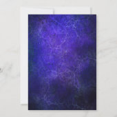 Blauw en goud 18e verjaardag kaart (Achterkant)