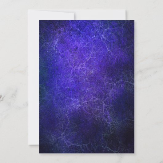 Blauw en goud 18e verjaardag kaart (Achterkant)