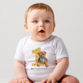 Blauw en goud, 1e verjaardag Teddy Bear