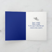 Blauw en Goud 2025 Afstuderen Spotlight Kaart (Binnen)