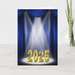Blauw en Goud 2025 Afstuderen Spotlight Kaart