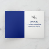 Blauw en Goud 2025 Afstuderen Spotlight Kaart (Binnen)