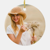 Blauw en goud 20xx Afstuderen Foto Keramisch Ornament (Achterkant)