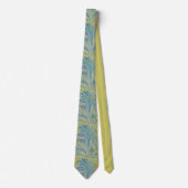Blauw En Goud Abstract Golf Stropdas (Voorkant)