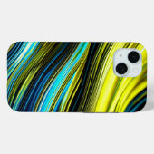 Blauw en Goud Abstract Zijde en Satijnbroodjes Case-Mate iPhone Case (Achterkant (horizontaal))