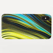 Blauw en Goud Abstract Zijde en Satijnbroodjes Case-Mate iPhone Case (Achterkant (horizontaal))