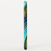 Blauw en Goud Abstract Zijde en Satijnbroodjes Case-Mate iPhone Case (Achterkant/rechts)