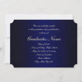 Blauw en Goud Afstuderen 2026 Kaart (Achterkant)