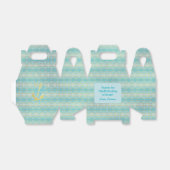 Blauw en Goud Anker Favor Box Bedankdoosjes (Uitgevouwen)