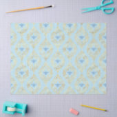 Blauw en Goud Bijen Serie Ontwerp #5 Tissuepapier (Craft)