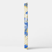  Blauw en Goud Bloemen Chinoiserie Case-Mate iPhone Case (Achterkant / Rechts)