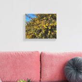 Blauw en goud canvas afdruk (Insitu (Woonkamer))