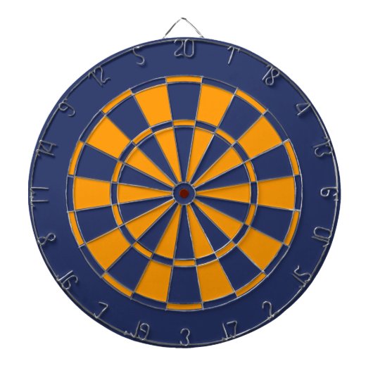 Blauw en goud dartbord (Voorkant)