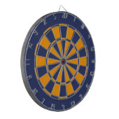 Blauw en goud dartbord (Voorkant Links)