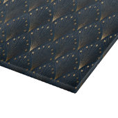 Blauw en goud deco patroon snijplank (Hoek)