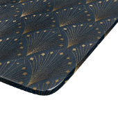 Blauw En Goud Deco Patroon Snijplank (Hoek)