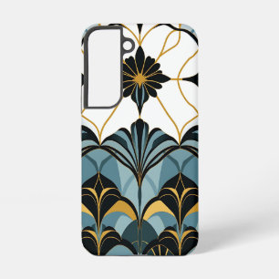 Blauw en goud Deco ventilator Samsung Galaxy hoesj Hoesje