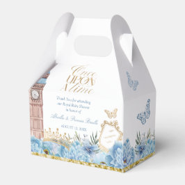 Blauw en Goud Eens Upon a Time Prinses Favor Doos Bedankdoosjes