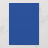 Blauw en Goud Evenementenmenu Kaart (Achterkant)