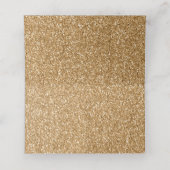 Blauw en Goud Football Bruiloft Plaatskaartje (Binnenkant ongevouwen)