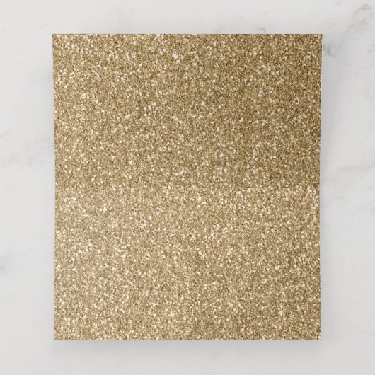 Blauw en Goud Football Bruiloft Plaatskaartje (Binnenkant ongevouwen)