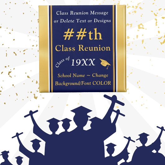 Blauw en Goud, Goedkope Geschenken van de Klassenr Magneet