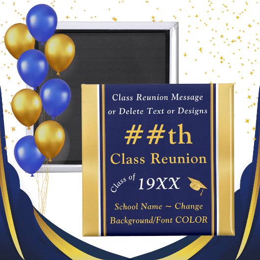 Blauw en Goud, Goedkope Geschenken van de Klassenr Magneet