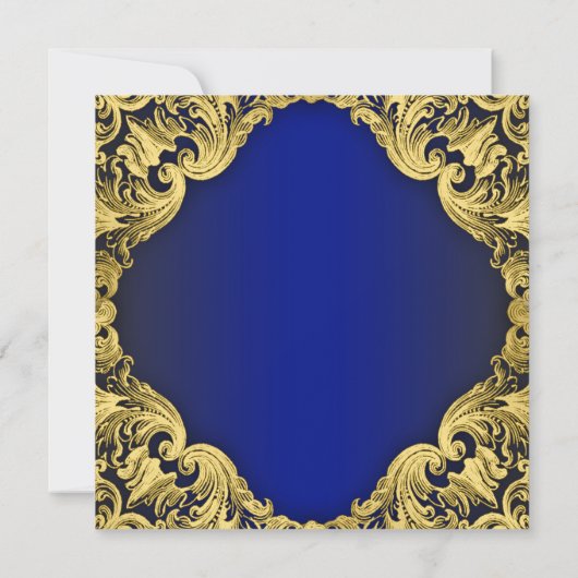 Blauw en goud hoge hakken champagne verjaardagsfee kaart (Achterkant)