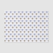 Blauw en Goud Honingbijen Tissue Paper Tissuepapier (Voorkant)
