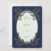 Blauw en goud kaart (Achterkant)