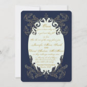 Blauw en goud kaart (Voorkant)