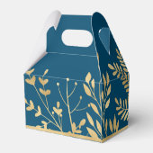 Blauw en Goud Kader Modern Bedankdoosjes (Achterkant)