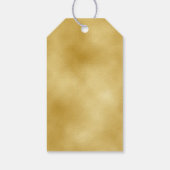 Blauw en Goud Kader Modern Cadeaulabel (Achterkant)