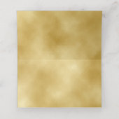 Blauw en Goud Kader Modern Plaatskaartje (Binnenkant ongevouwen)