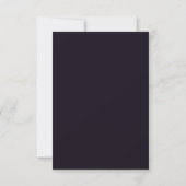 Blauw en Goud Kader Modern Trouwen Bewaar De Datum Save The Date (Achterkant)