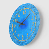 Blauw en Goud  Klok (Hoek)