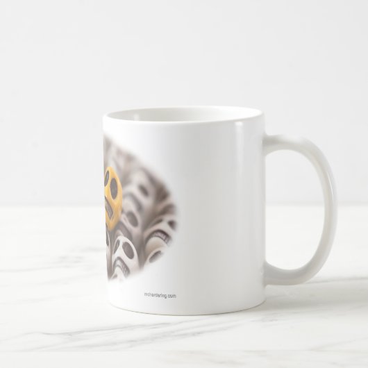 Blauw en goud koffiemok (Rechts)