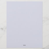 Blauw en Goud Lijst met Lavendelcentrum Briefhoofd (Achterkant)