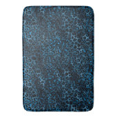 Blauw en Goud Luipaard Serie Design 3 Badmat (Voorkant Verticaal)