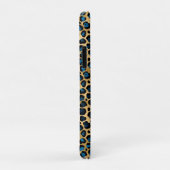 Blauw en Goud Luipaard Serie Ontwerp 4 Case-Mate iPhone Case (Achterkant/rechts)