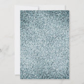 Blauw en goud Marmeren inkt Valima Uitnodiging (Achterkant)