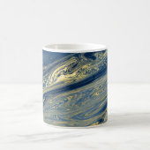 Blauw en goud metalen mok (Center)