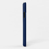 Blauw en goud | Minimummonogram modern Initiaal Case-Mate iPhone Case (Achterkant/rechts)