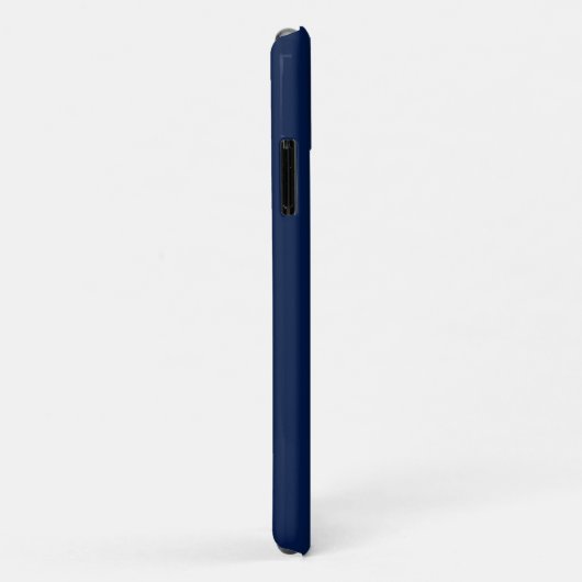 Blauw en goud | Minimummonogram modern Initiaal Case-Mate iPhone Case (Achterkant/rechts)