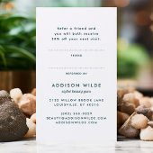 Blauw en Goud Moderne Kunst Vloeibare Inkt Zaken Aanbevelingskaartje