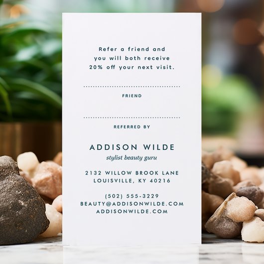 Blauw en Goud Moderne Kunst Vloeibare Inkt Zaken Aanbevelingskaartje